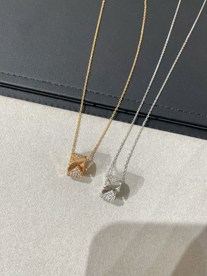 ˇGilded EraˇLIENS EVIDENCE DIAMOND PAVED NECKLACE