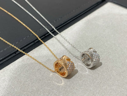ˇGilded EraˇLIENS EVIDENCE DIAMOND PAVED NECKLACE