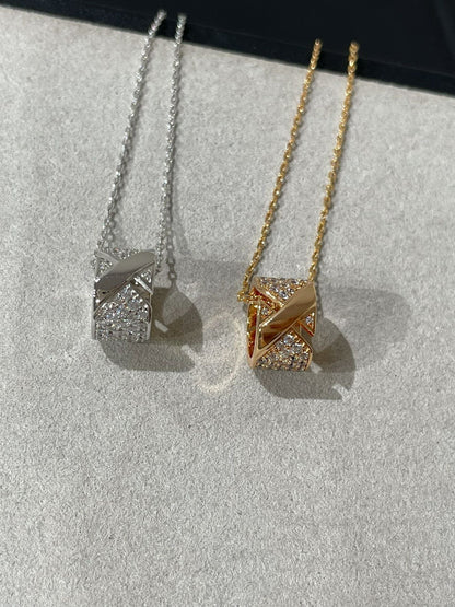 ˇGilded EraˇLIENS EVIDENCE DIAMOND PAVED NECKLACE