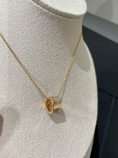 ˇGilded EraˇLIENS EVIDENCE DIAMOND PAVED NECKLACE