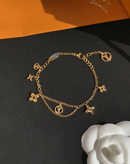 ˇGilded EraˇBLOOMING PINK GOLD MOP BRACELET