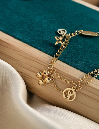 ˇGilded EraˇBLOOMING PINK GOLD MOP BRACELET