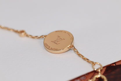 ˇGilded EraˇSTAR AND SUN 4 MOTIF PINK GOLD MALACHITE BRACELET