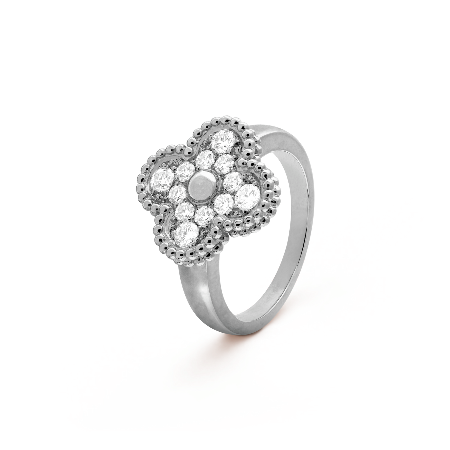 ˇGilded EraˇCLOVER DIAMOND RING