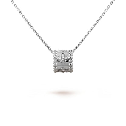 ˇGilded EraˇPERLEE PEDANT SIVLER DIAMOND NECKLACE