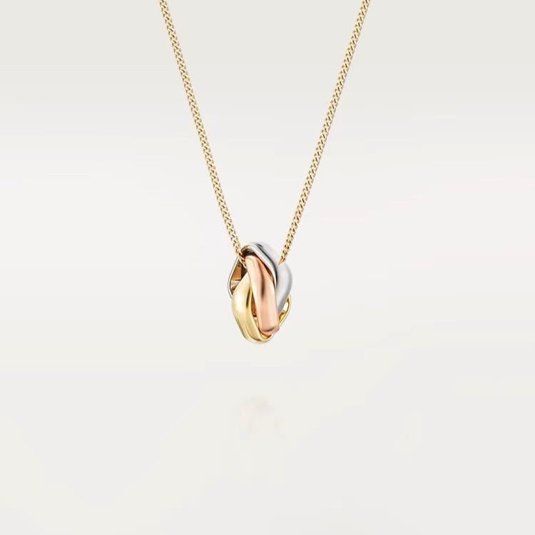 ˇGilded EraˇTRINITY NECKLACE GOLD SMALL MODEL