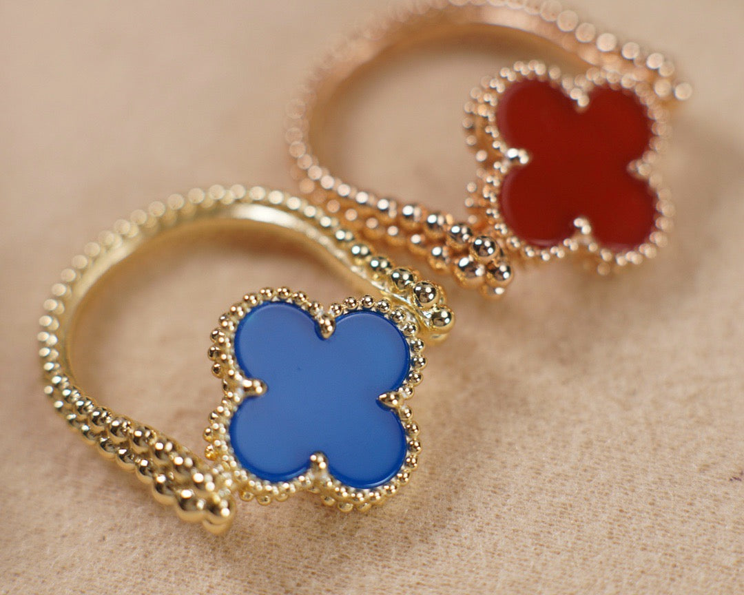 ˇGilded EraˇCLOVER RIVERSIBLE ROSE GOLD RING