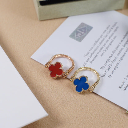 ˇGilded EraˇCLOVER RIVERSIBLE ROSE GOLD RING