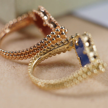 ˇGilded EraˇCLOVER RIVERSIBLE ROSE GOLD RING