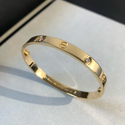 ˇGilded EraˇLOVE BRACELET 6.1MM 4 DIAMONDS