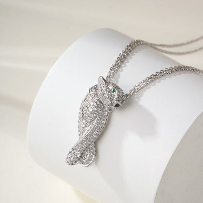 DIAMONDL-FILLED LEOPARD NECKLACE