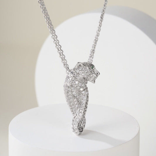 DIAMONDL-FILLED LEOPARD NECKLACE