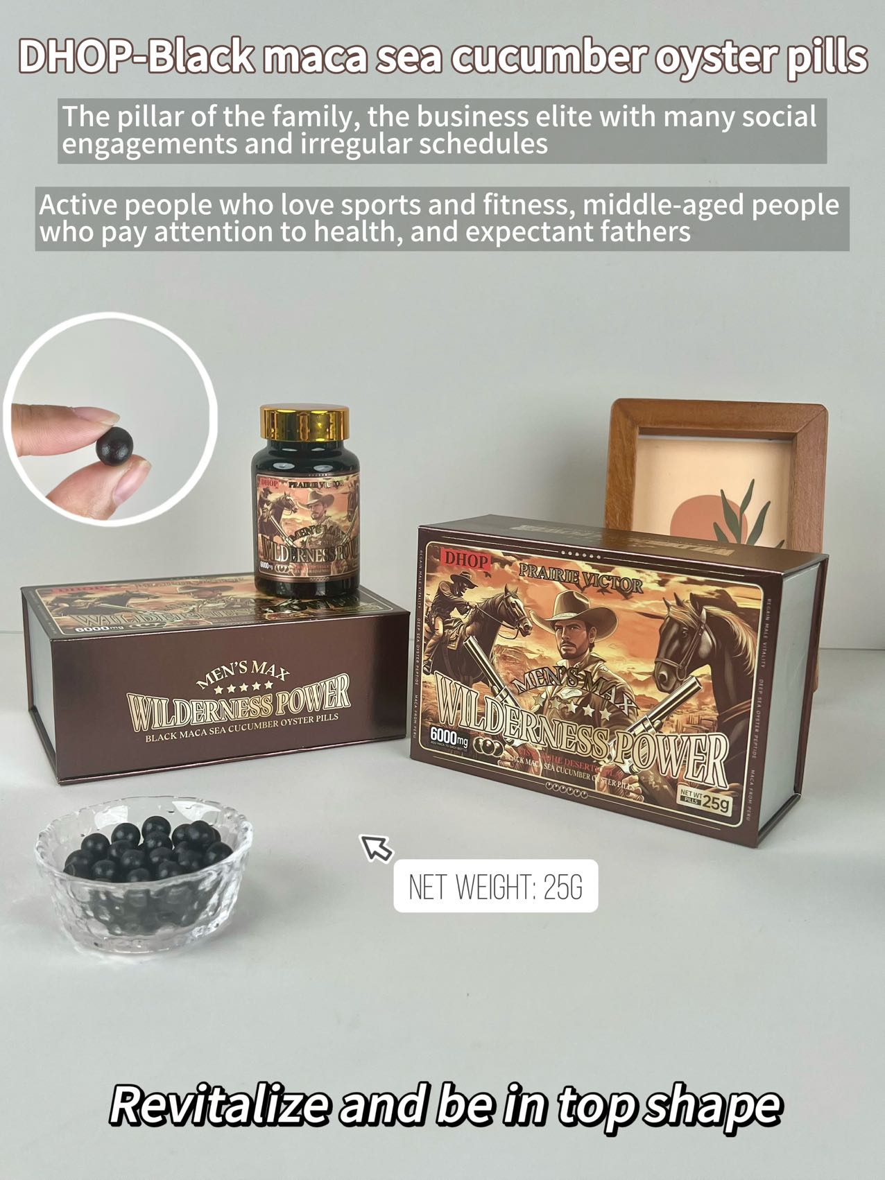 DHOP-Black Maca Sea Cucumber Oyster Pills