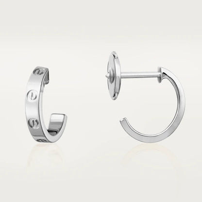 ˇGilded EraˇLOVE EARRINGS 2.65MM SILVER