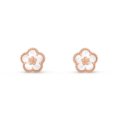 ˇGilded EraˇLUCKY PINK GOLD WHITE MOP EARRINGS