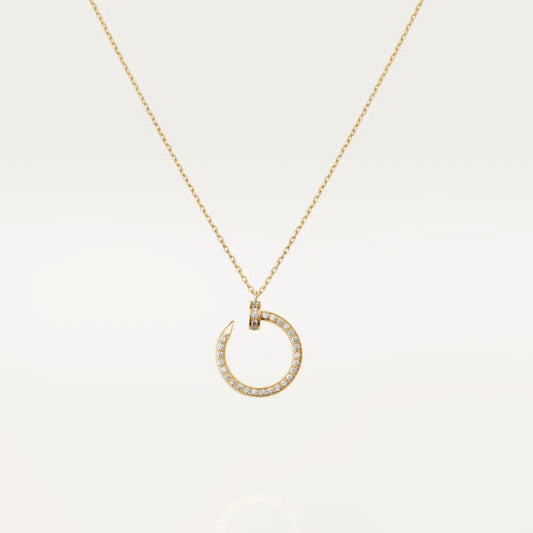 ˇGilded EraˇJUSTE NECKLACE GOLD DIAMONDS