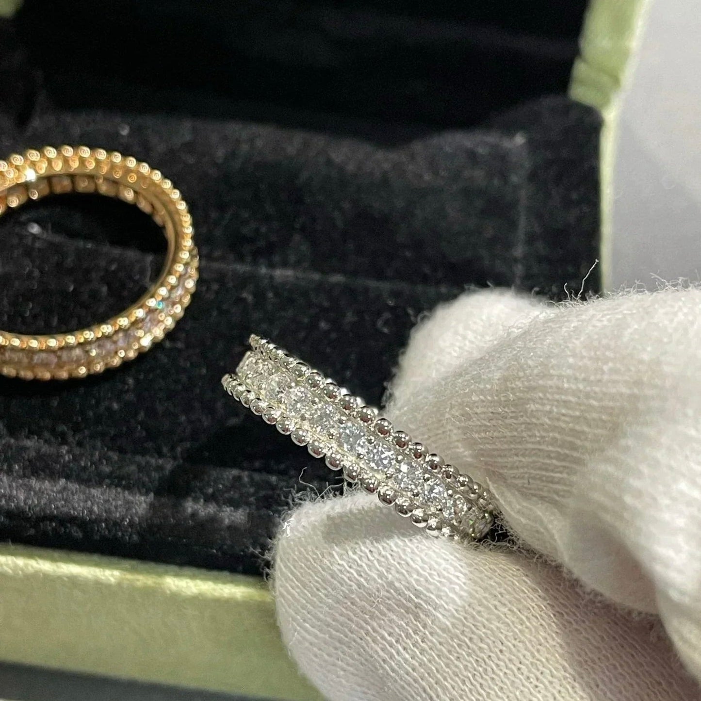 ˇGilded EraˇPERLEE DIAMOND ROSE GOLD RING
