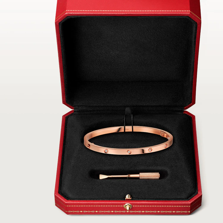 ˇGilded EraˇLOVE BRACELET 3.65MM 10 DIAMONDS