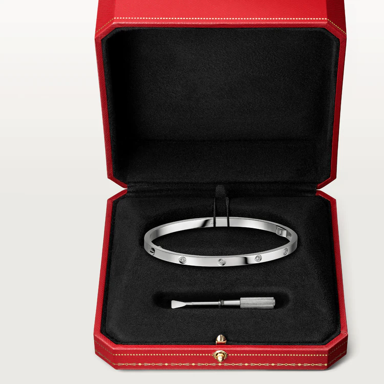 ˇGilded EraˇLOVE BRACELET 3.65MM 10 DIAMONDS