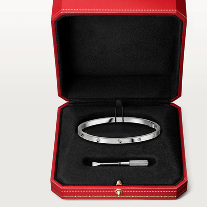 ˇGilded EraˇLOVE BRACELET 3.65MM 10 DIAMONDS