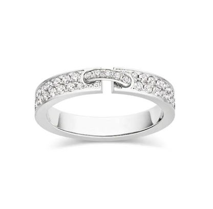 ˇGilded EraˇALLIANCE LIENS VIDENCE PAVED DIAMOND 4MM RING