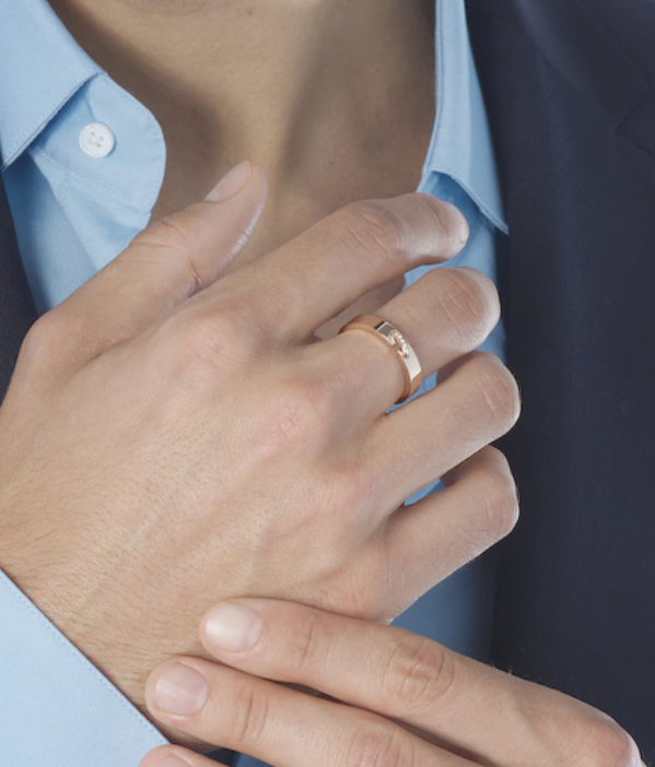 ˇGilded EraˇALLIANCE LIENS VIDENCE DIAMOND 4MM RING