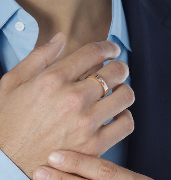 ˇGilded EraˇALLIANCE LIENS VIDENCE 4MM RING