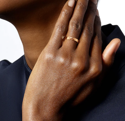 ˇGilded EraˇALLIANCE LIENS VIDENCE 3MM RING