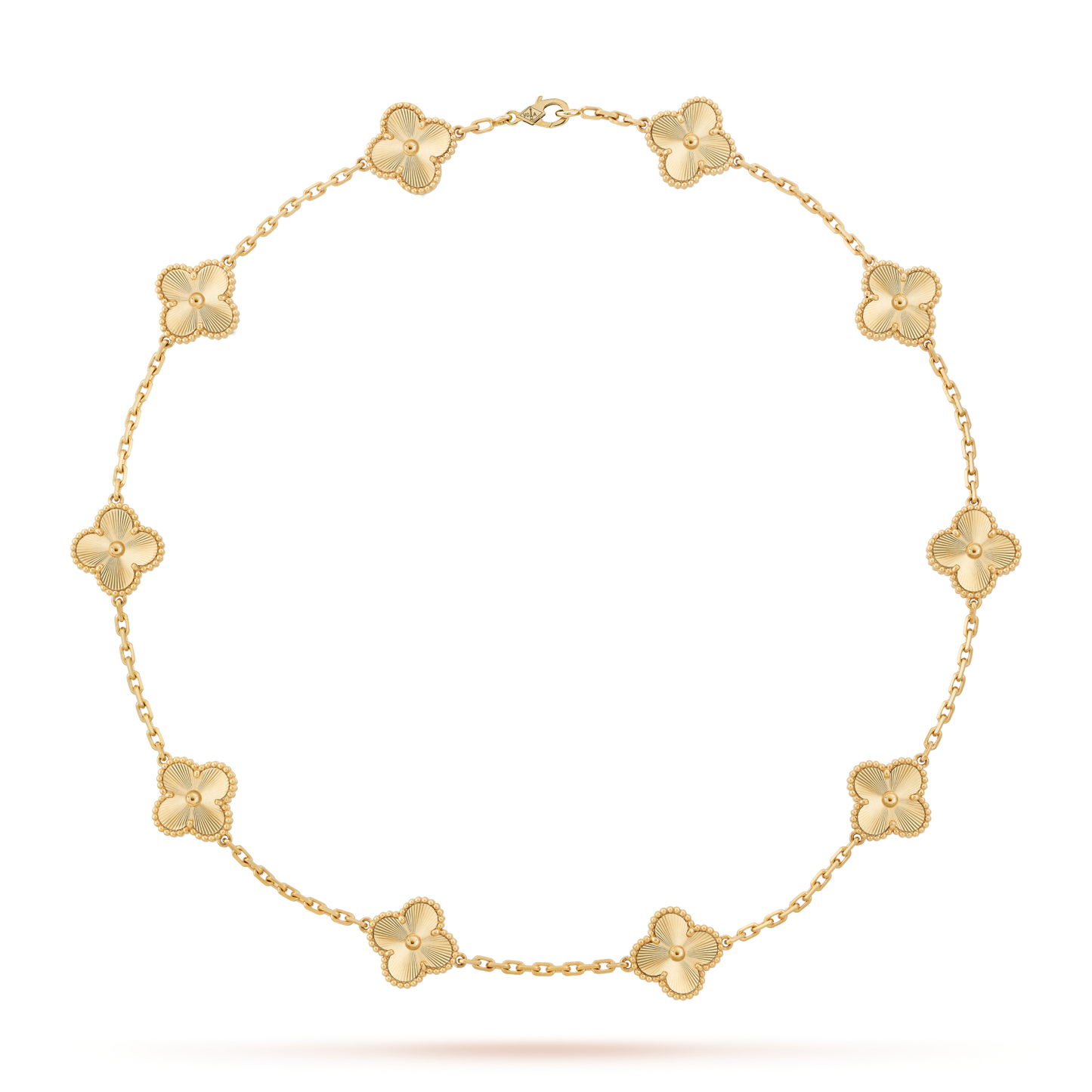 ˇGilded EraˇCLOVER 10 MOTIFS LASER NECKLACE