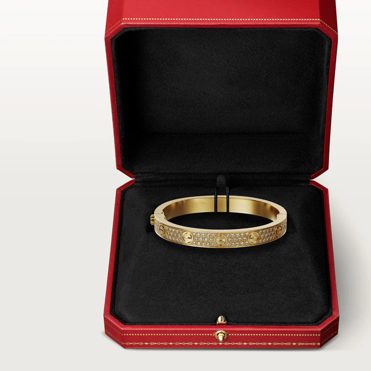 ˇGilded EraˇLOVE BRACELET 6.1MM DIAMOND-PAVED