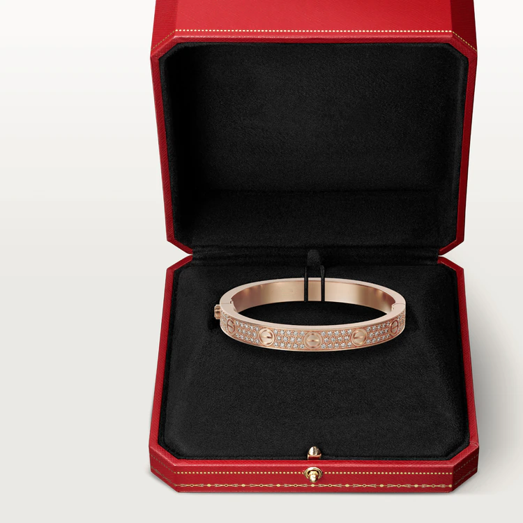 ˇGilded EraˇLOVE BRACELET 6.1MM DIAMOND-PAVED