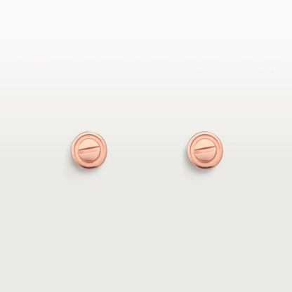 ˇGilded EraˇLOVE EARRINGS PINK GOLD 10MM
