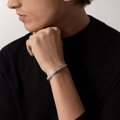 ˇGilded EraˇLOVE BRACELET 6.1MM DIAMOND-PAVED 10 BIG DIAMONDS