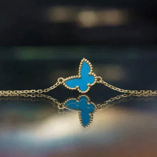 ˇGilded EraˇBUTTERFLY TURQUOISE BUTTERFLY BRACELET
