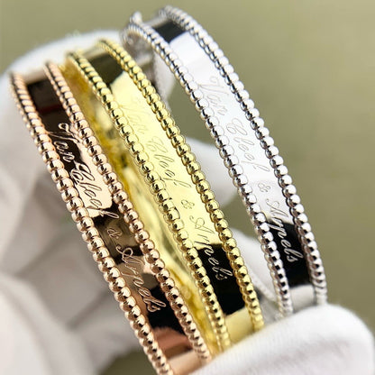 ˇGilded EraˇCLOVER BRACELET ENGRAVING SERIES