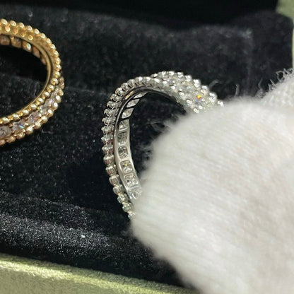 ˇGilded EraˇPERLEE DIAMOND SILVER RING