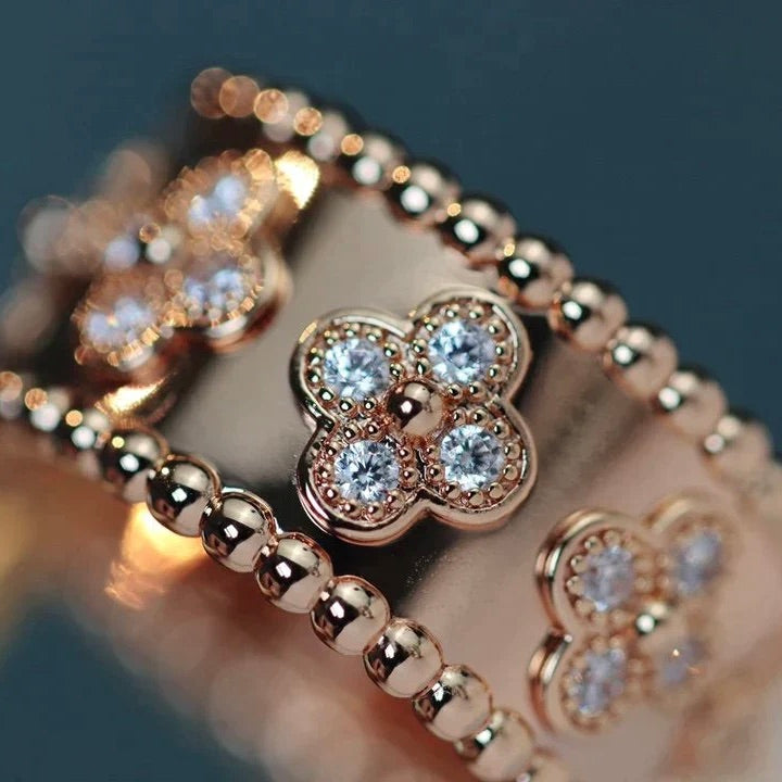 ˇGilded EraˇCLOVER KALEIDOSCOPE RING 10MM