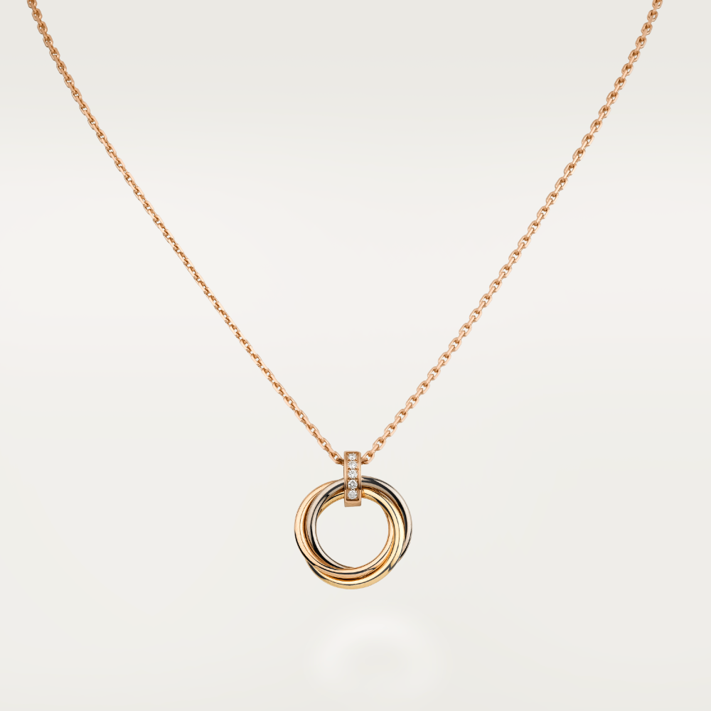 ˇGilded EraˇTRINITY NECKLACE GOLD  DIAMONDS