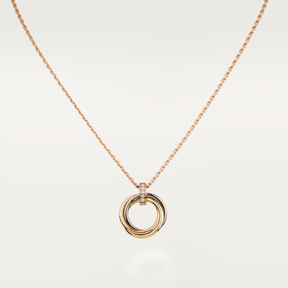ˇGilded EraˇTRINITY NECKLACE GOLD  DIAMONDS