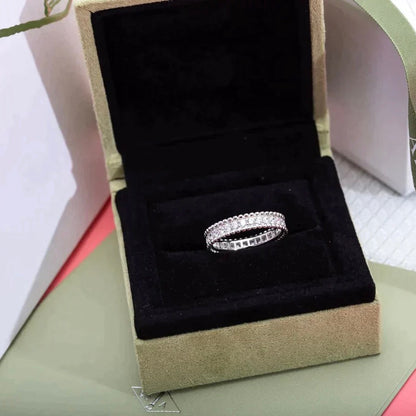 ˇGilded EraˇPERLEE DIAMOND SILVER RING