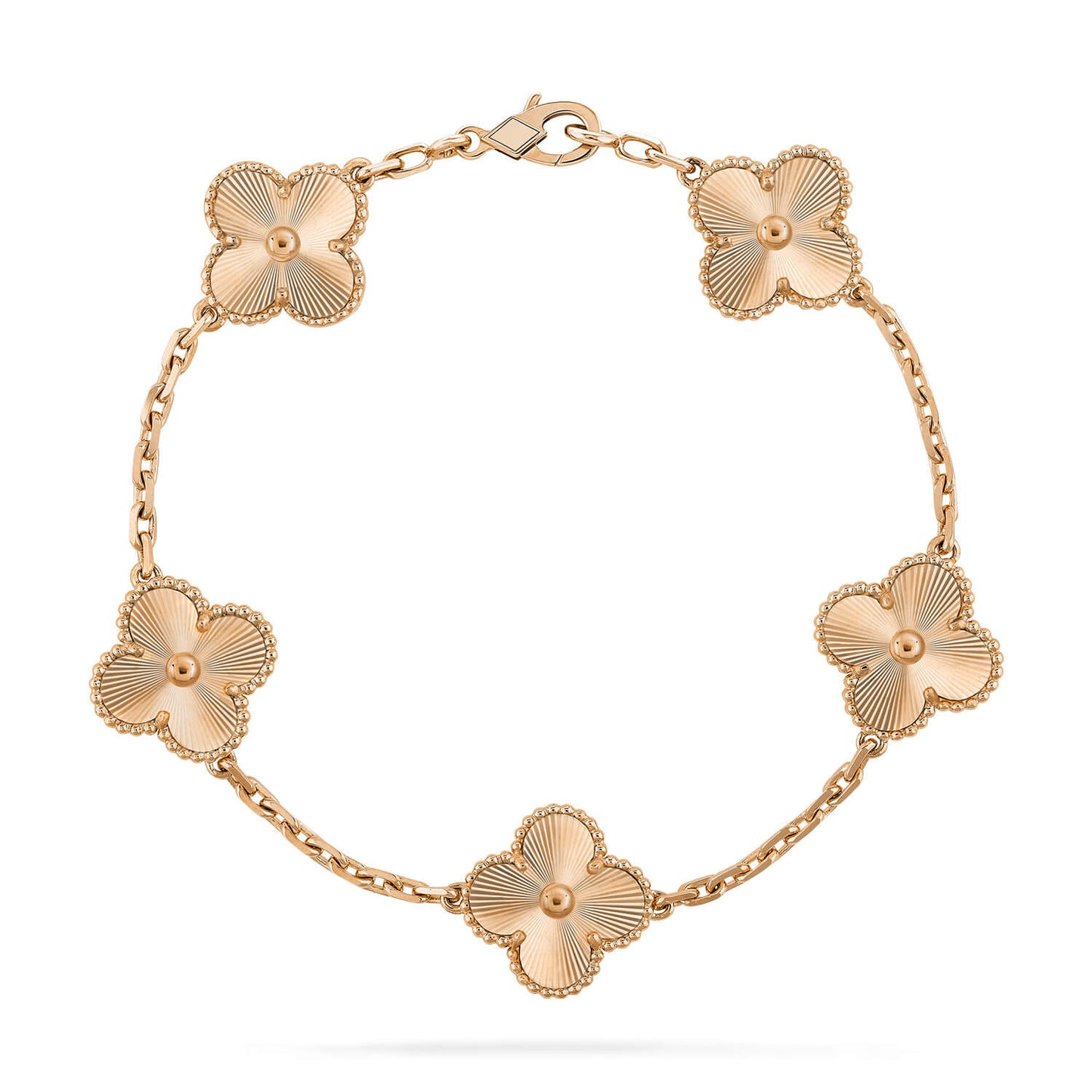 ˇGilded EraˇCLOVER 5 FLOWERS LASER BRACELET