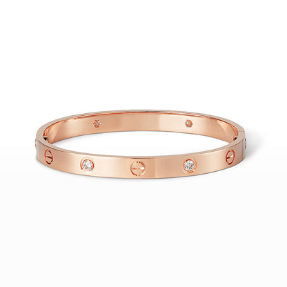 ˇGilded EraˇLOVE BRACELET 6.1MM 4 DIAMONDS