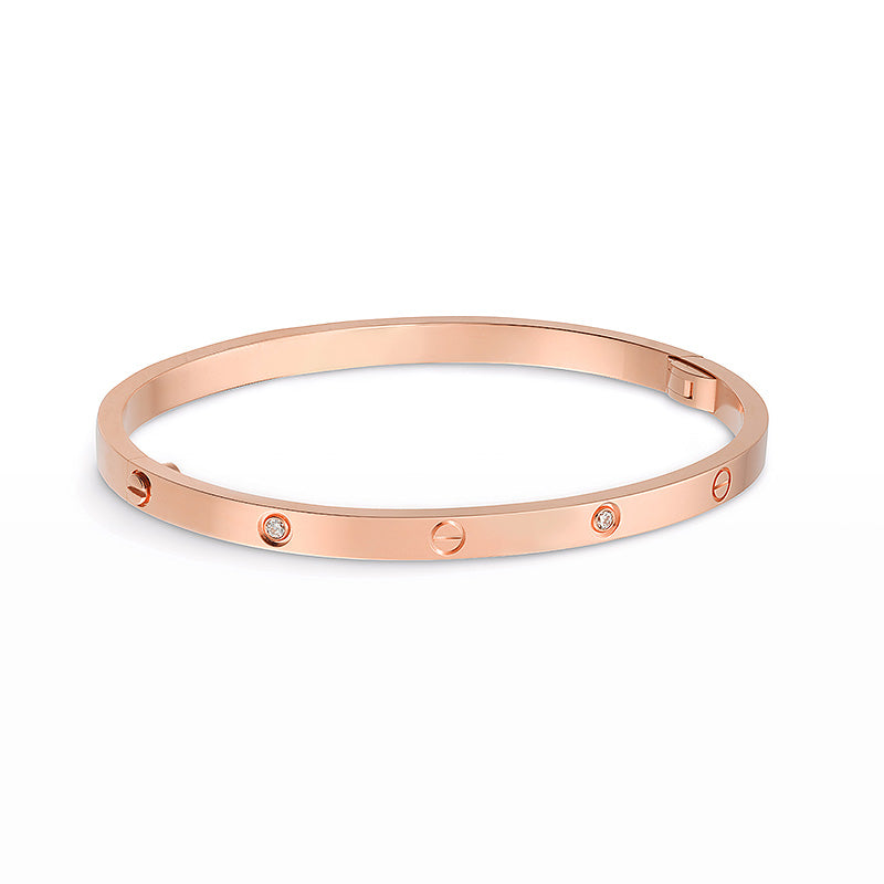 ˇGilded EraˇLOVE BRACELET 3.65MM 6 DIAMONDS