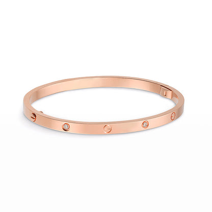 ˇGilded EraˇLOVE BRACELET 3.65MM 6 DIAMONDS