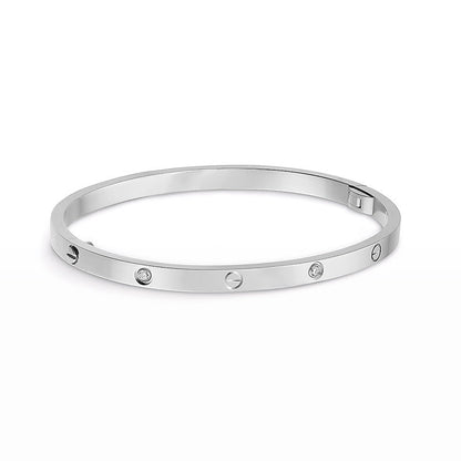 ˇGilded EraˇLOVE BRACELET 3.65MM 6 DIAMONDS