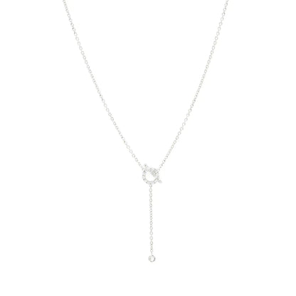 ˇGilded EraˇFINESSE SILVER DIAMOND NECKLACE