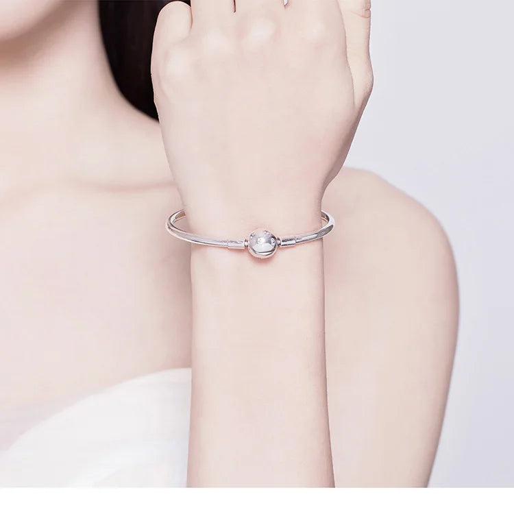 [STREET]Snake Chain Bangle & Bracelet Pave Setting