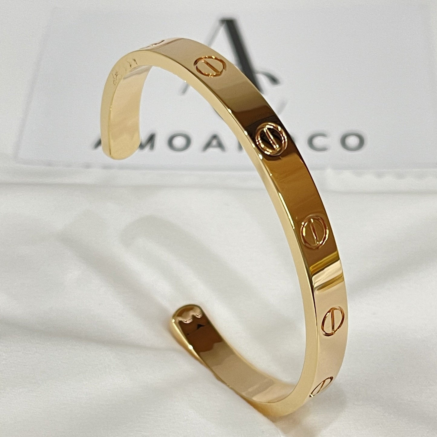 ˇGilded EraˇLOVE BRACELET 6.1MM OPEN CUFF
