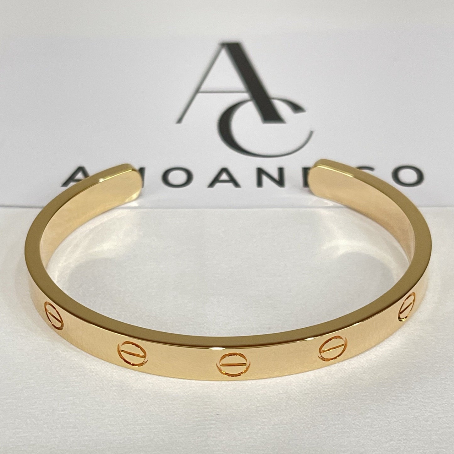 ˇGilded EraˇLOVE BRACELET 6.1MM OPEN CUFF