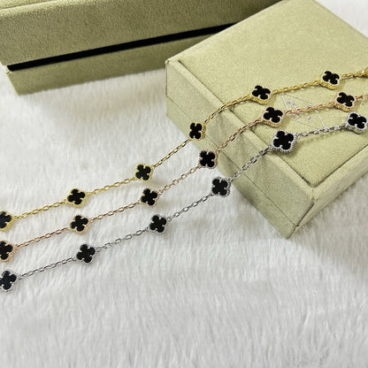 ˇGilded EraˇCLOVER 6 MOTIF  ONYXS BRACELET